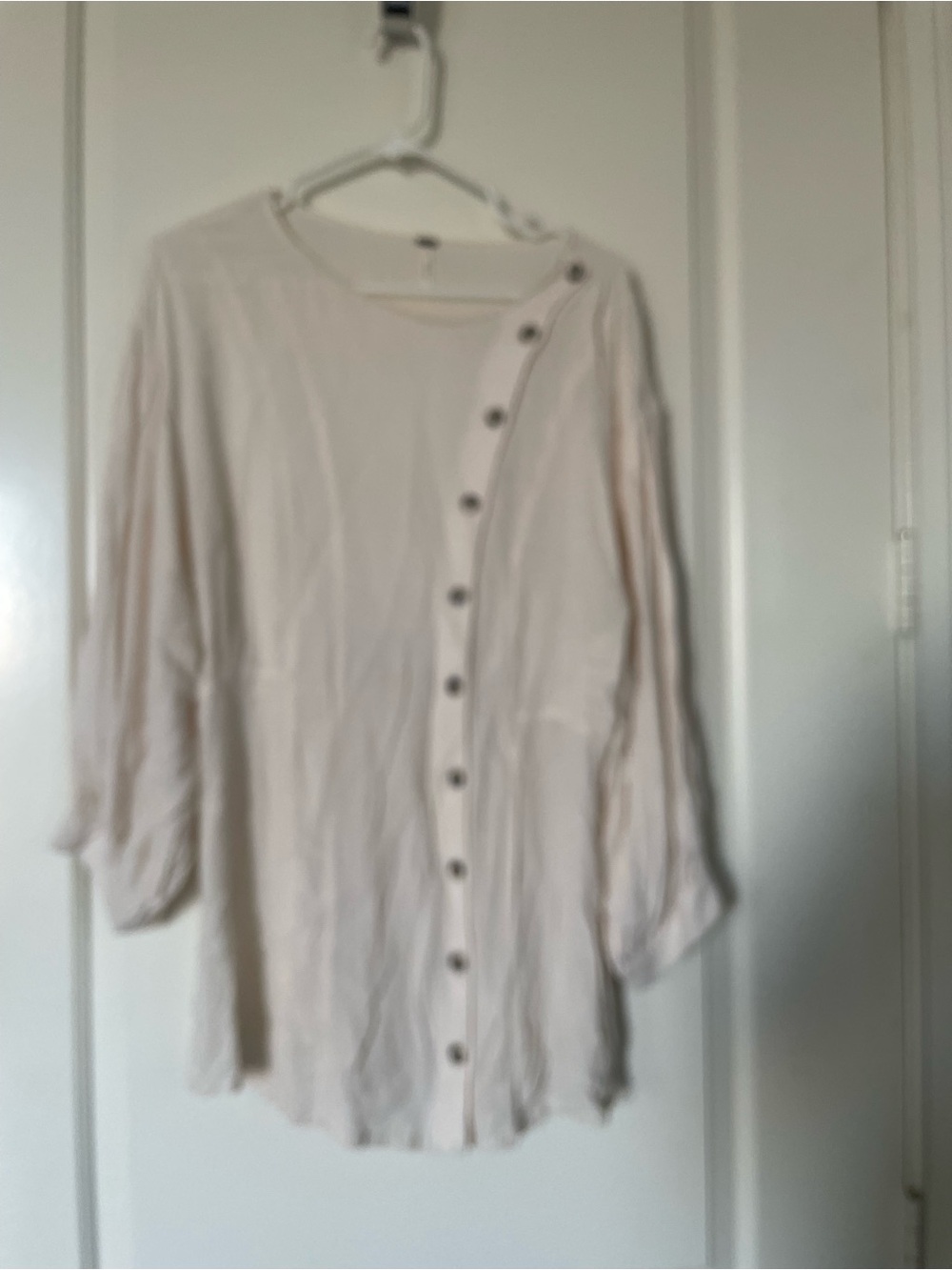 Free People Crepe Button-Front Women's Top